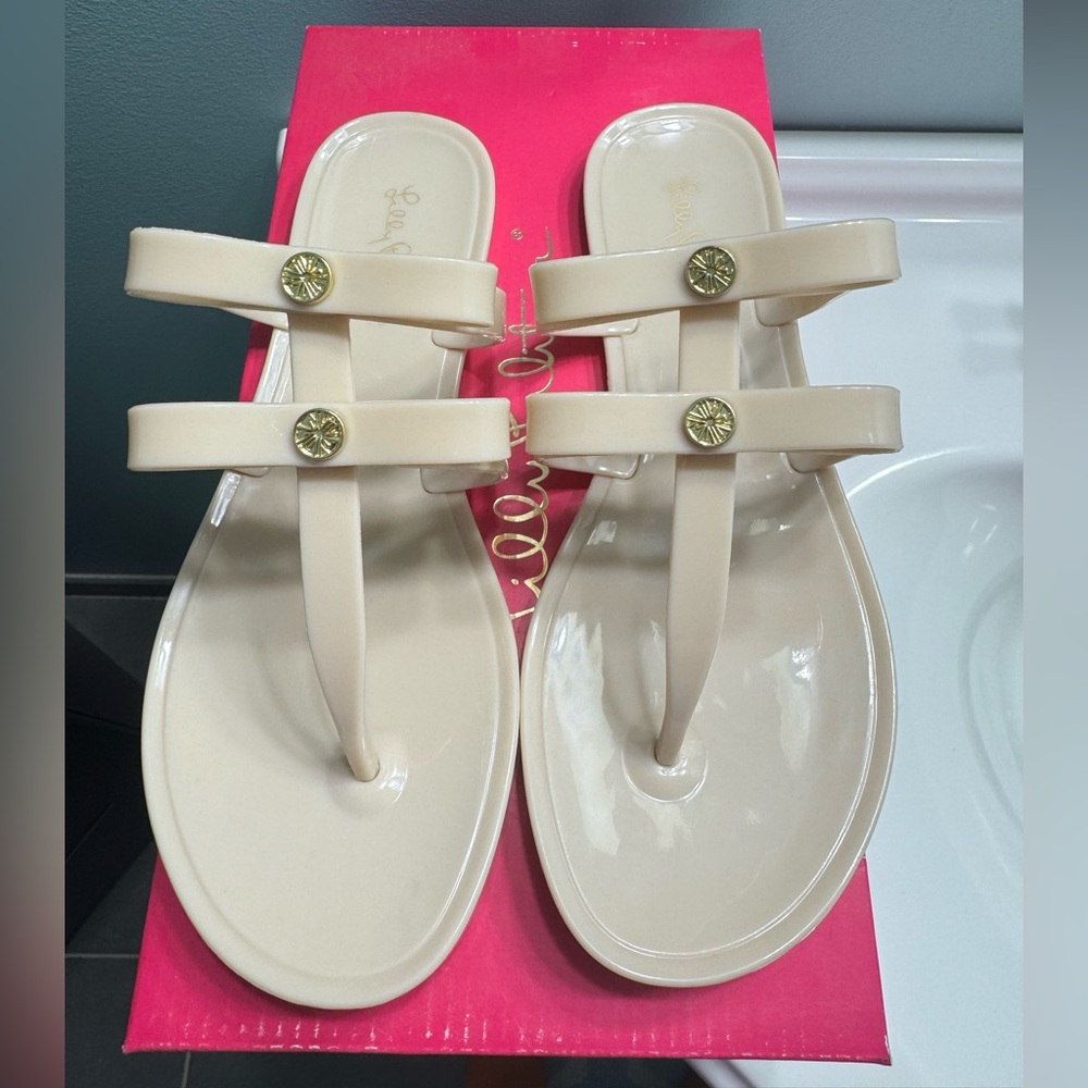 NWT Lilly Pulitzer Harlow Jelly Sandals